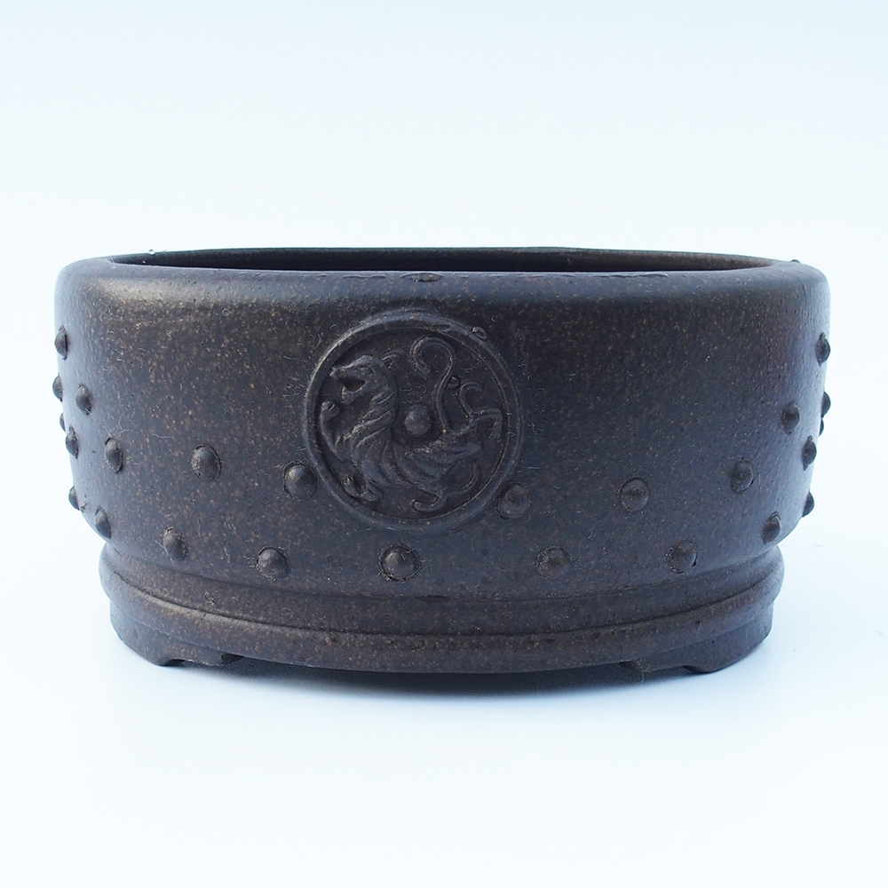 Cuenco 25 x 25 x 11,5 cm marrón ocre