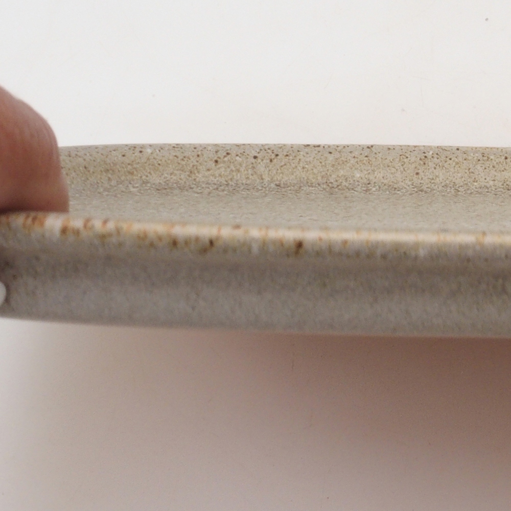 Plato de cerámica H09 - 28,5 x 19,5 x 1,5 cm - beige