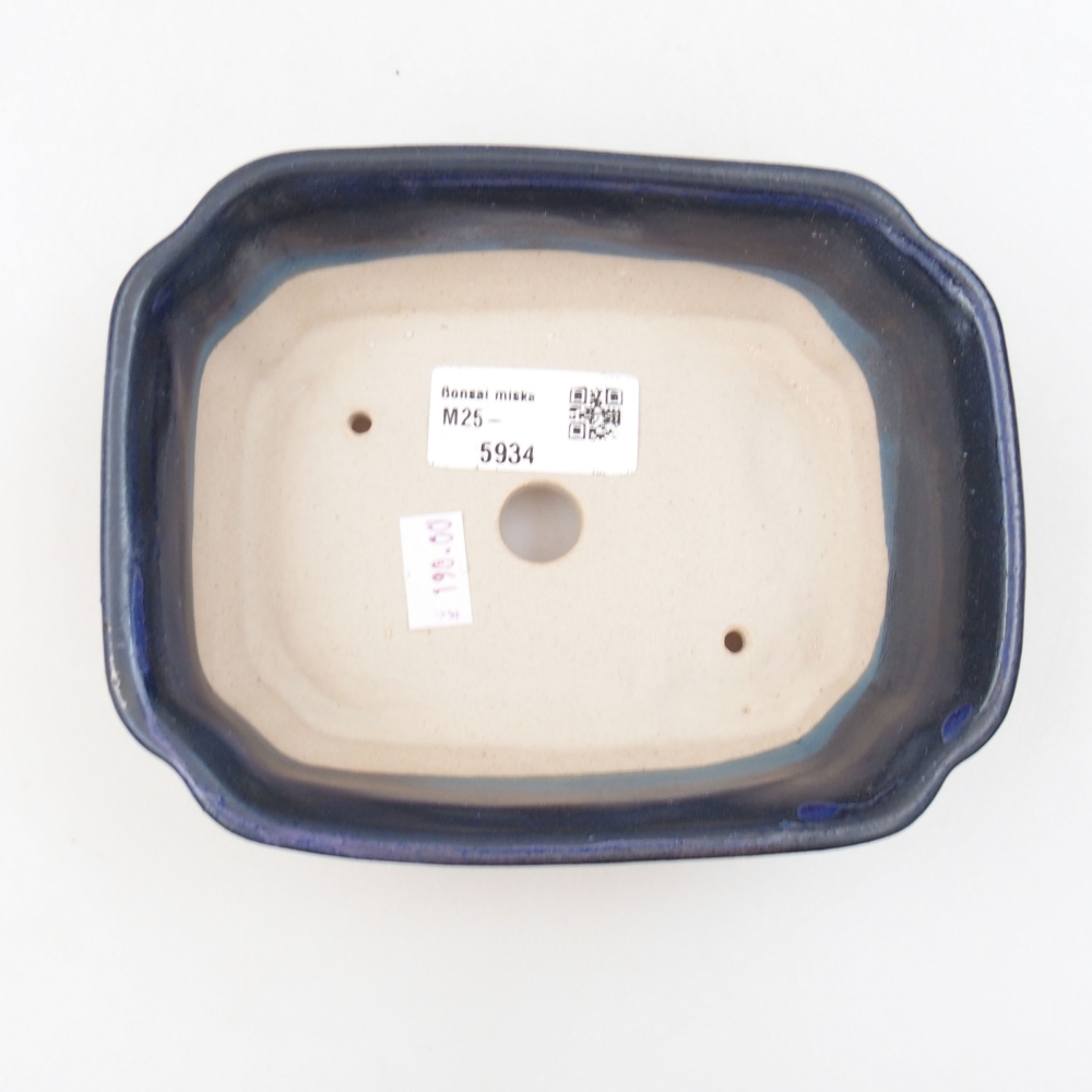 Cuenco bonsái de cerámica 22 x 17 x 5 cm, verde