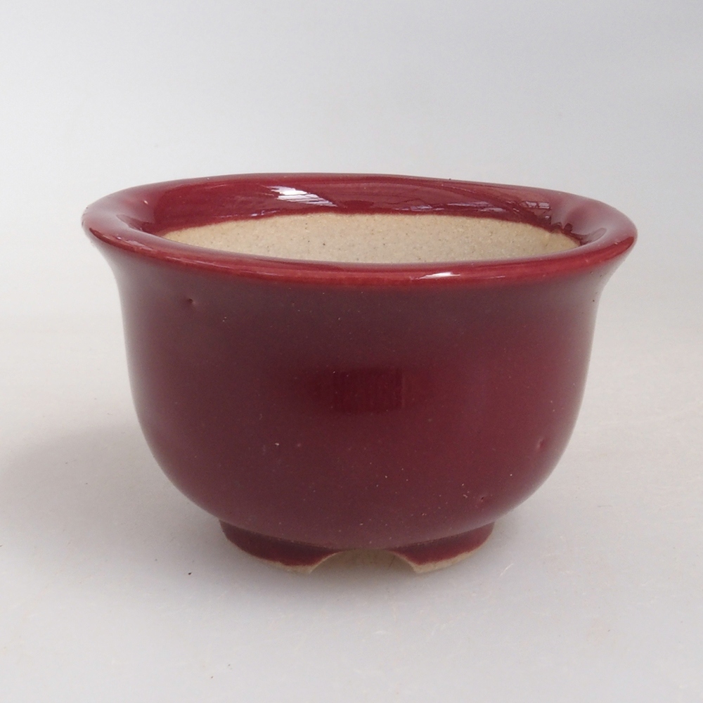 Cuenco mini bonsái 4,5 x 4,5 x 2,5 cm, burdeos