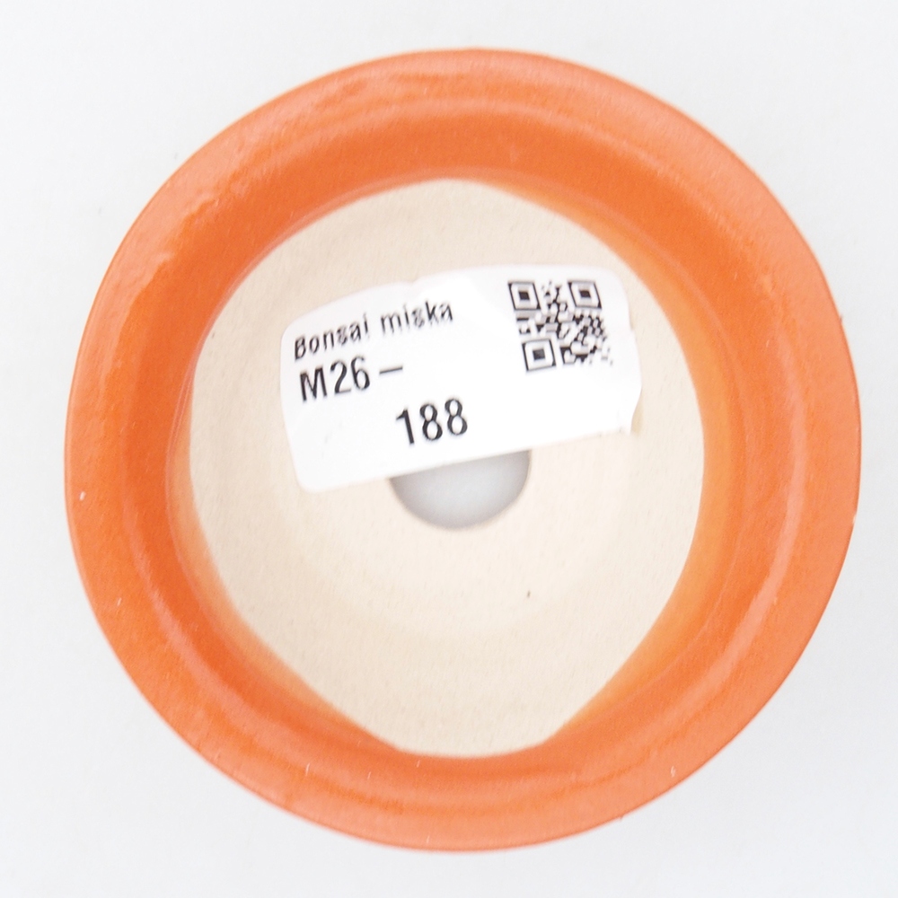 Mini cuenco bonsái 7,5 x 7,5 x 3 cm, naranja