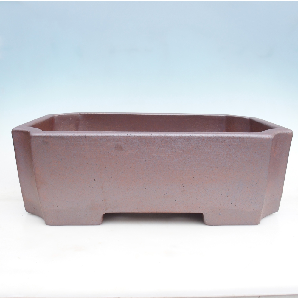 Cuenco bonsai de cerámica 52,5 x 35,5 x 18 cm , color metal - SOLO RECOGIDA PERSONAL o transporte en palet