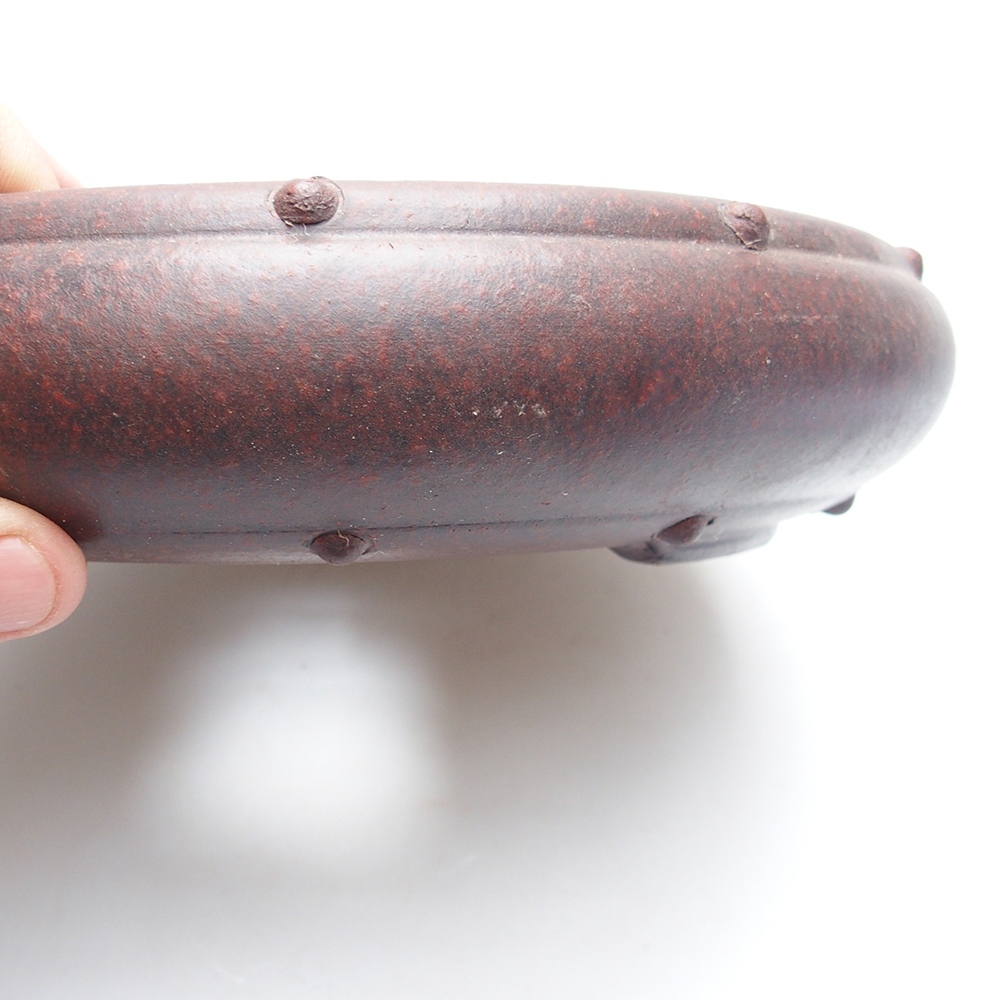 Cuenco 22 x 22 x 5 cm marrón-rojo