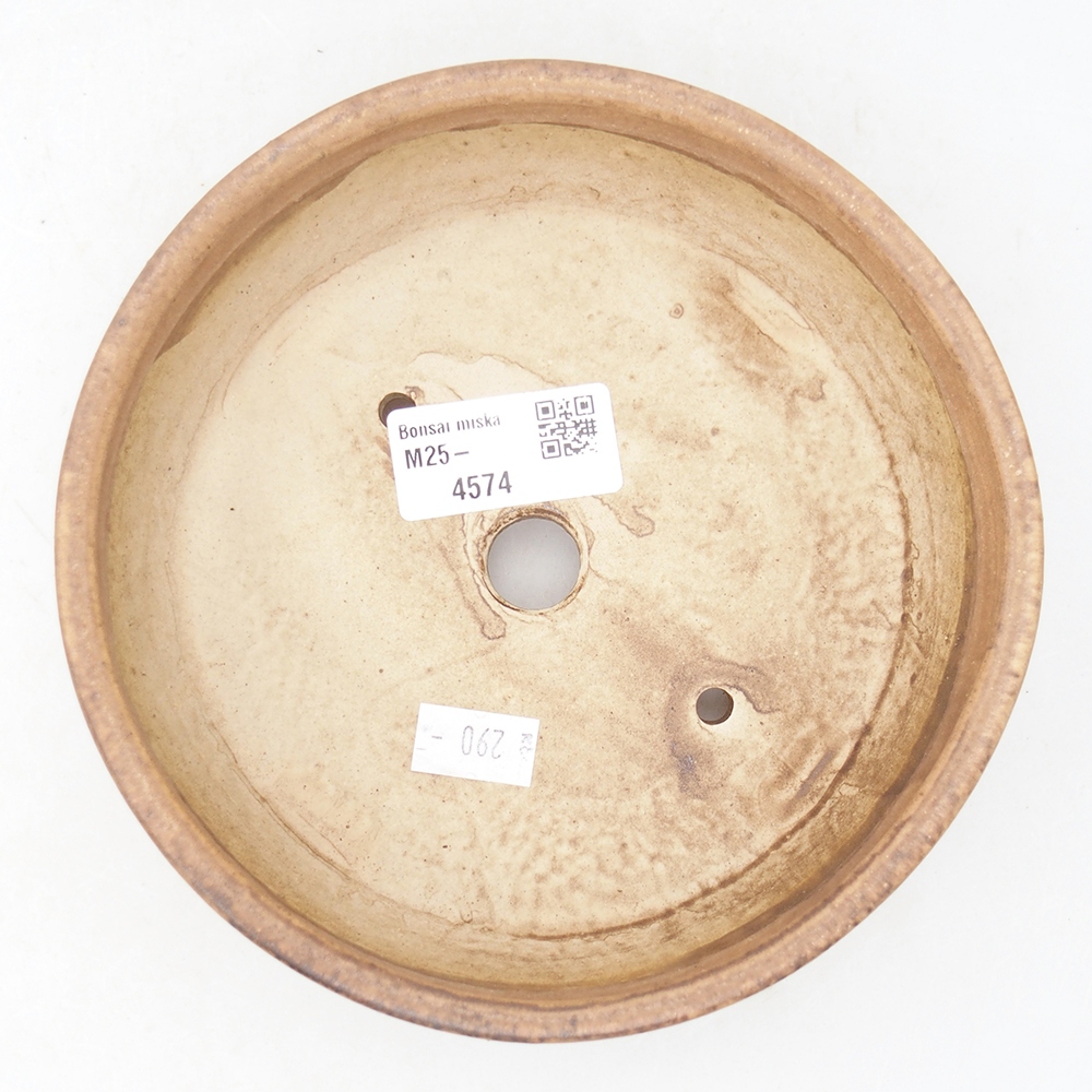 Cuenco bonsái de cerámica 15,5 x 15,5 x 4,5 cm, rosa