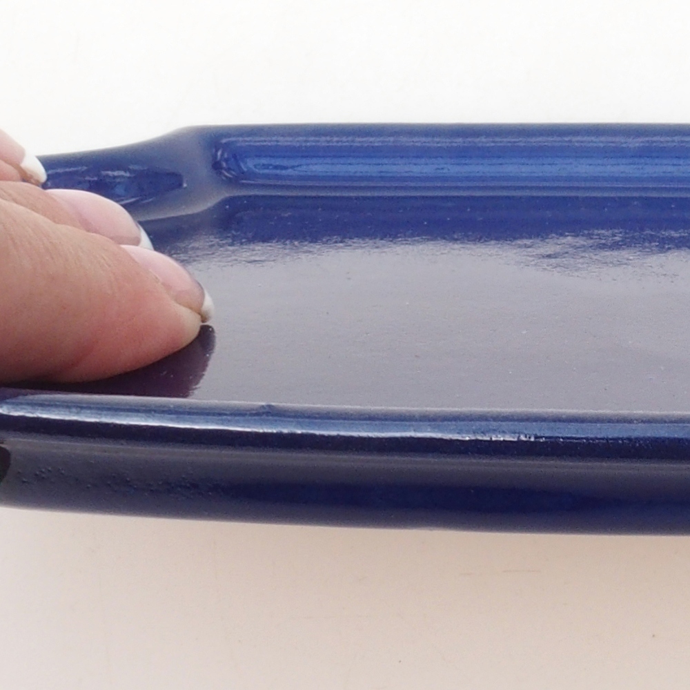 Cuenco de cerámica H03 - 17 x 12,5 x 1 cm - azul