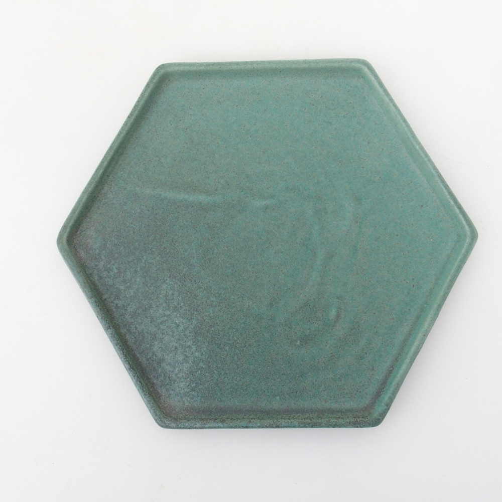 Cuenco bonsái + platillo H53 - 19 x 21,5 x 7 cm - verde