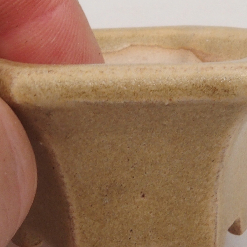 Cuenco mini bonsái 4,5 x 4,5 x 2,5 cm, marrón