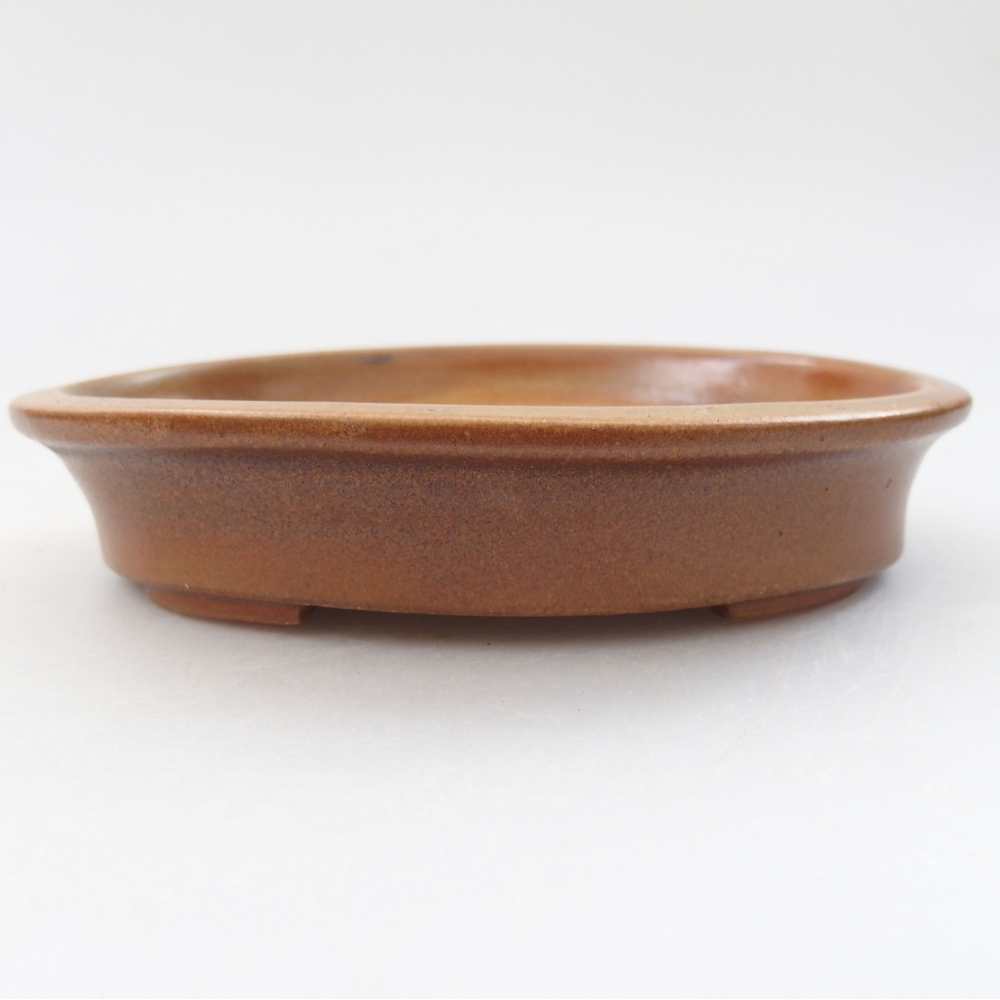 Cuenco bonsái de cerámica 13 x 11 x 3 cm, marrón