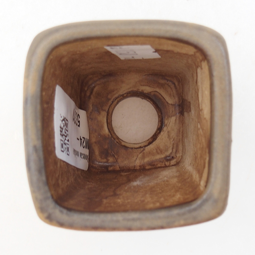 Cuenco bonsái de cerámica 5 x 5 x 6,5 cm, marrón