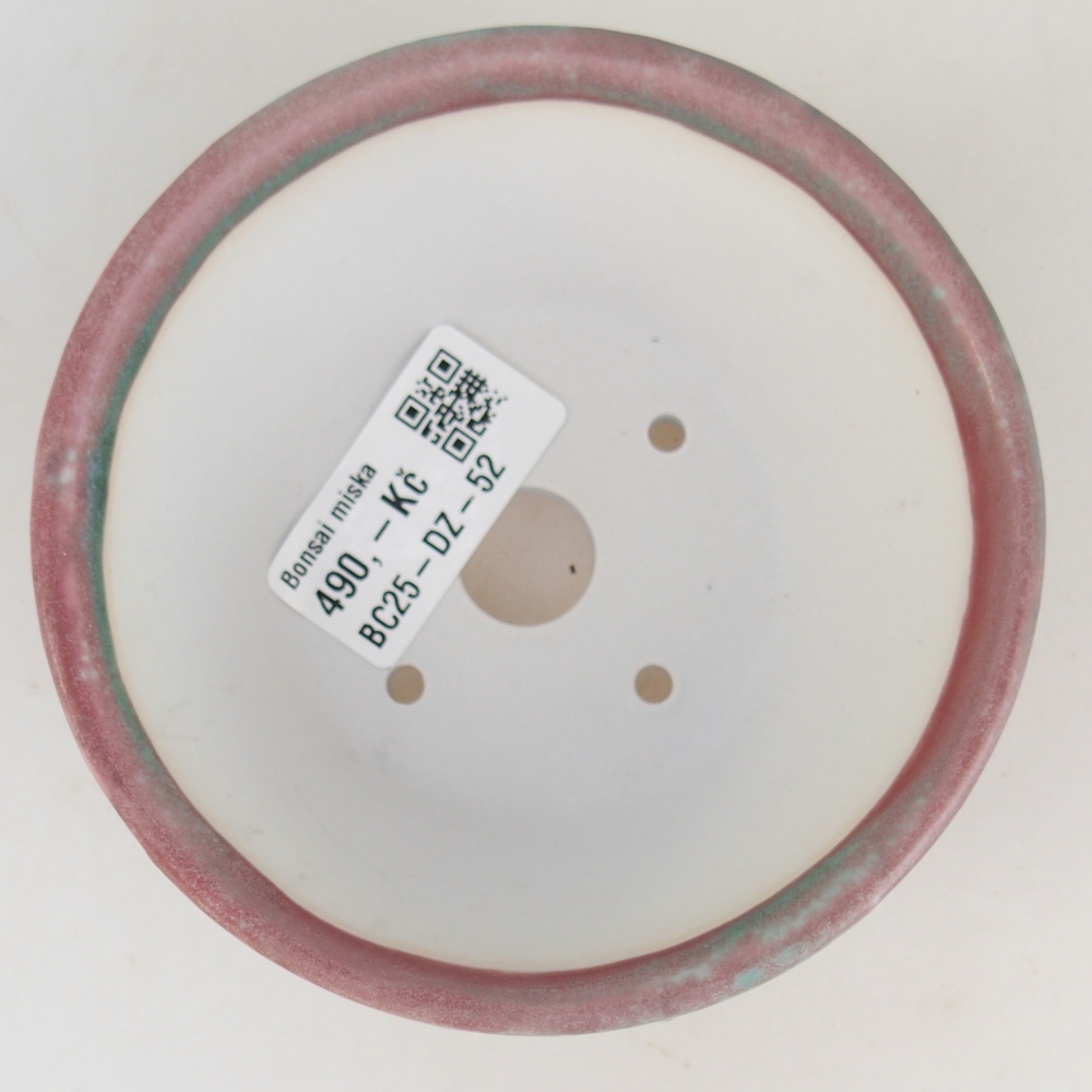 Cuenco bonsái de cerámica 10,5 x 10,5 x 5 cm, verde