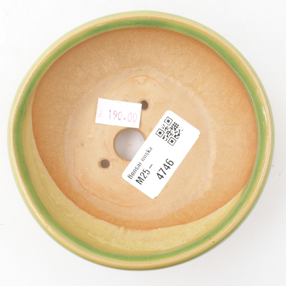 Cuenco bonsái de cerámica 11 x 11 x 5 cm, verde