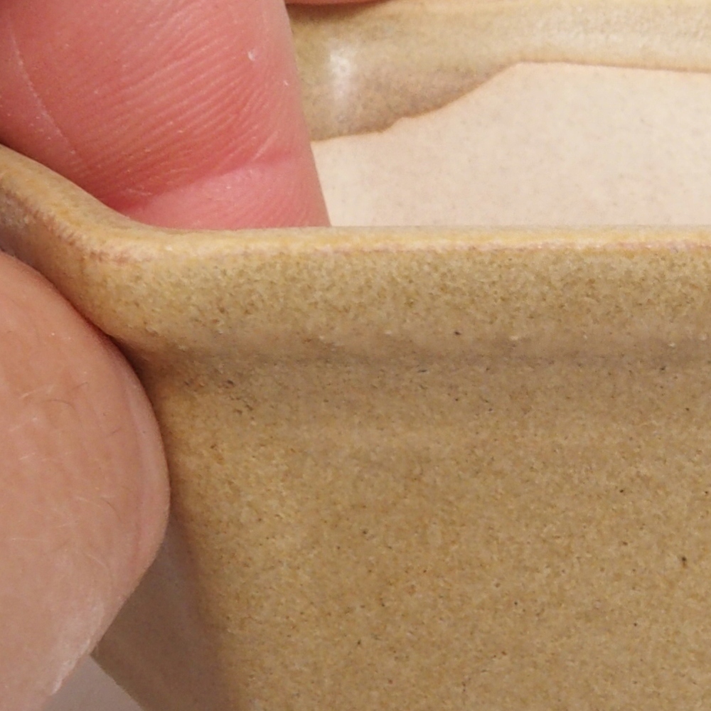 Mini cuenco bonsái 8 x 7 x 4 cm, marrón