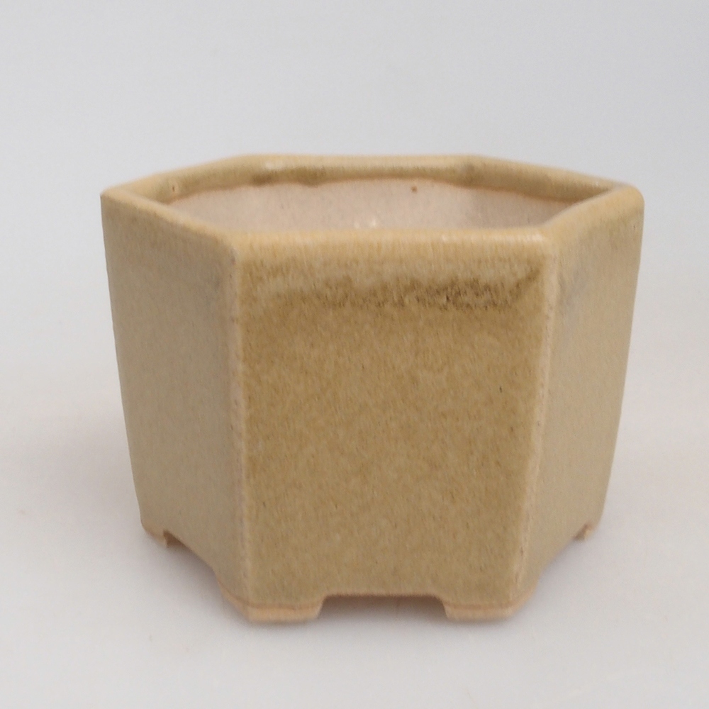 Cuenco mini bonsái 7 x 5,5 x 4,5 cm, marrón