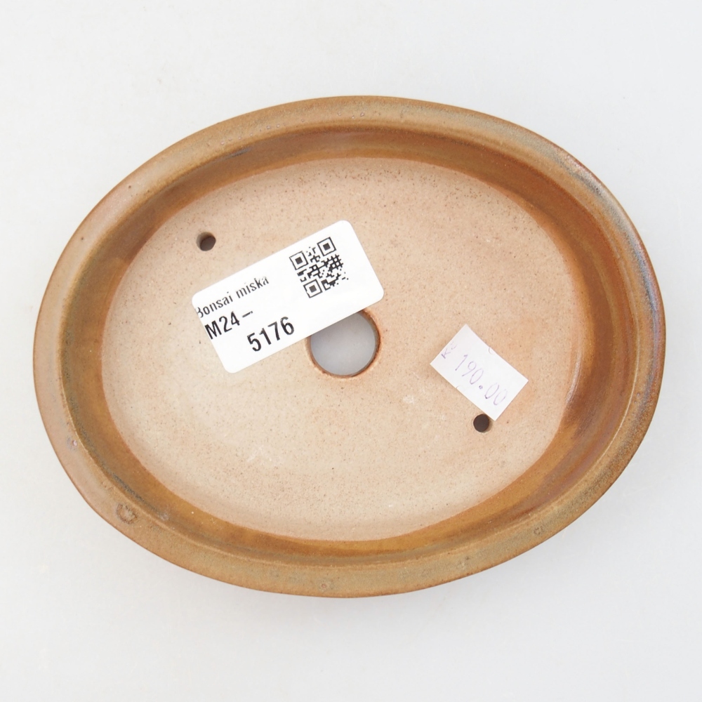 Cuenco bonsái de cerámica 13 x 11 x 3 cm, marrón