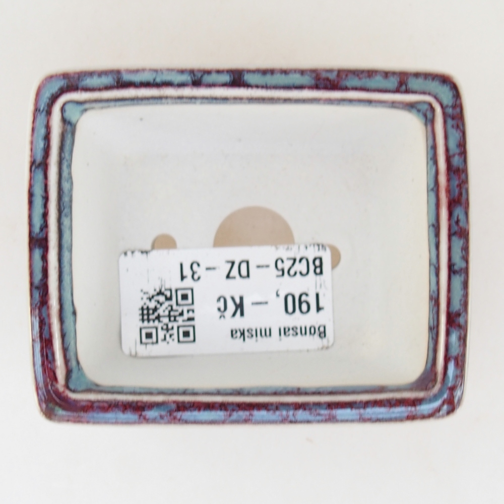 Cuenco mini bonsái 7,5 x 6 x 3 cm, burdeos