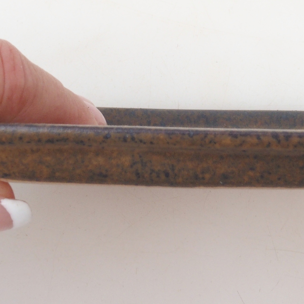 Cuenco de cerámica H17 -15,5 x 11 x 1 cm - marrón