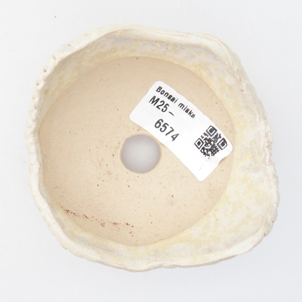 Concha de cerámica 8,5 x 8,5 x 5 cm , color beige