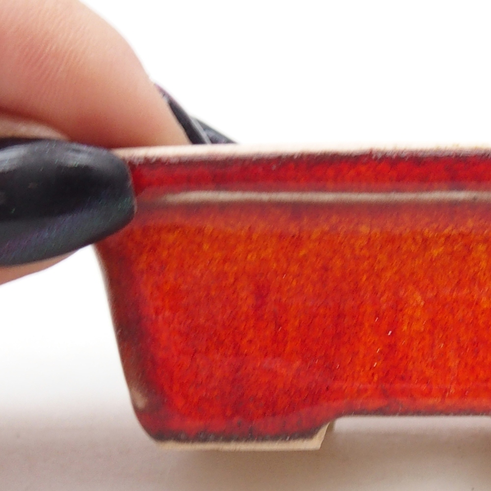 Cuenco mini bonsái 6,5 x 4,5 x 2,5 cm, naranja