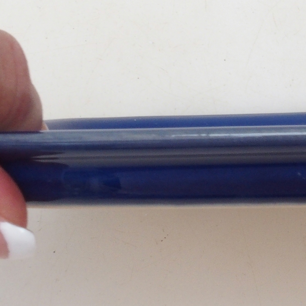 Cuenco de cerámica H02 - 17,5 x 12 x 1 cm - azul