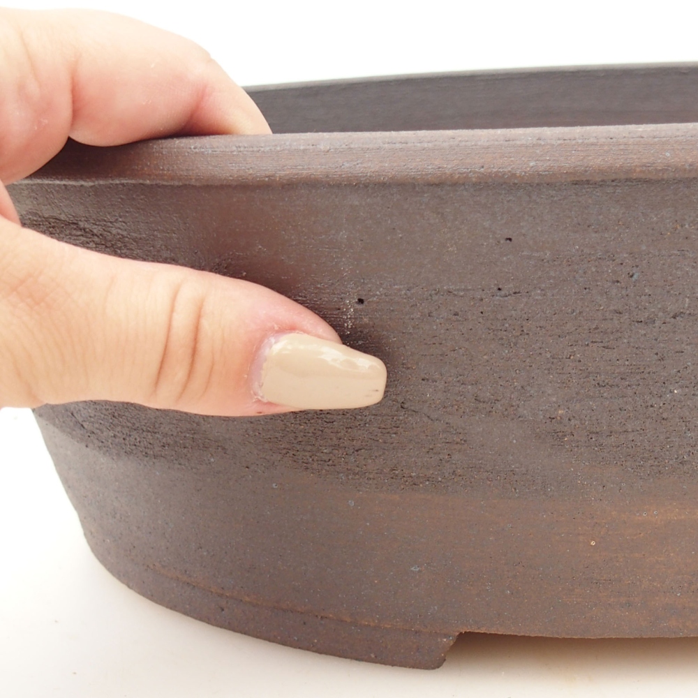 Cuenco bonsái 33 x 26 x 9 cm , color marrón