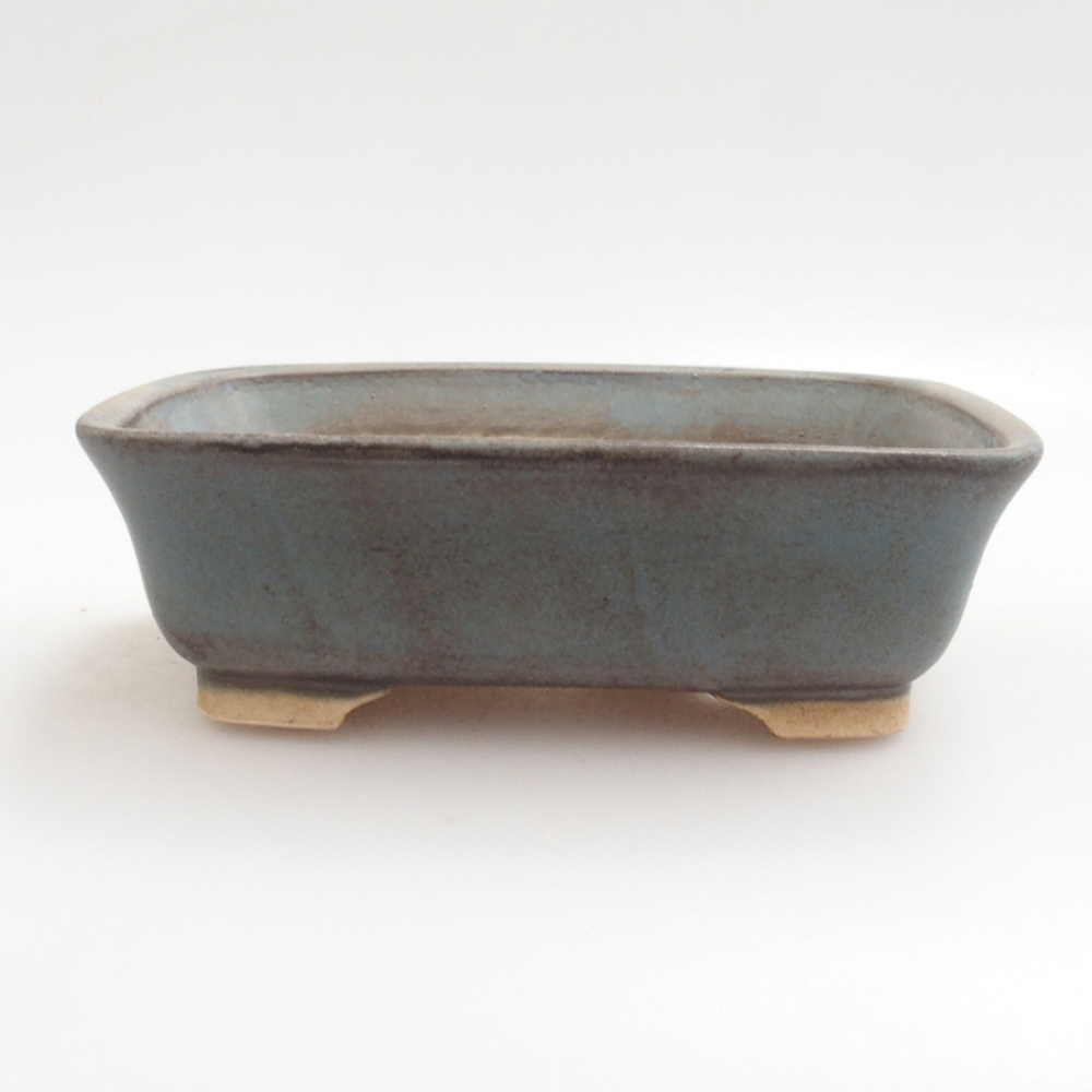 Cuenco bonsái de cerámica 10 x 8,5 x 4 cm, marrón