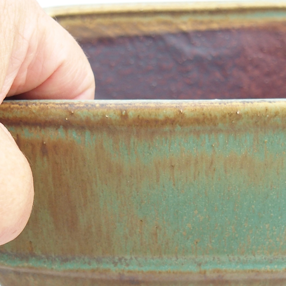 Cuenco bonsái de cerámica 10,5 x 10,5 x 7 cm, rosa