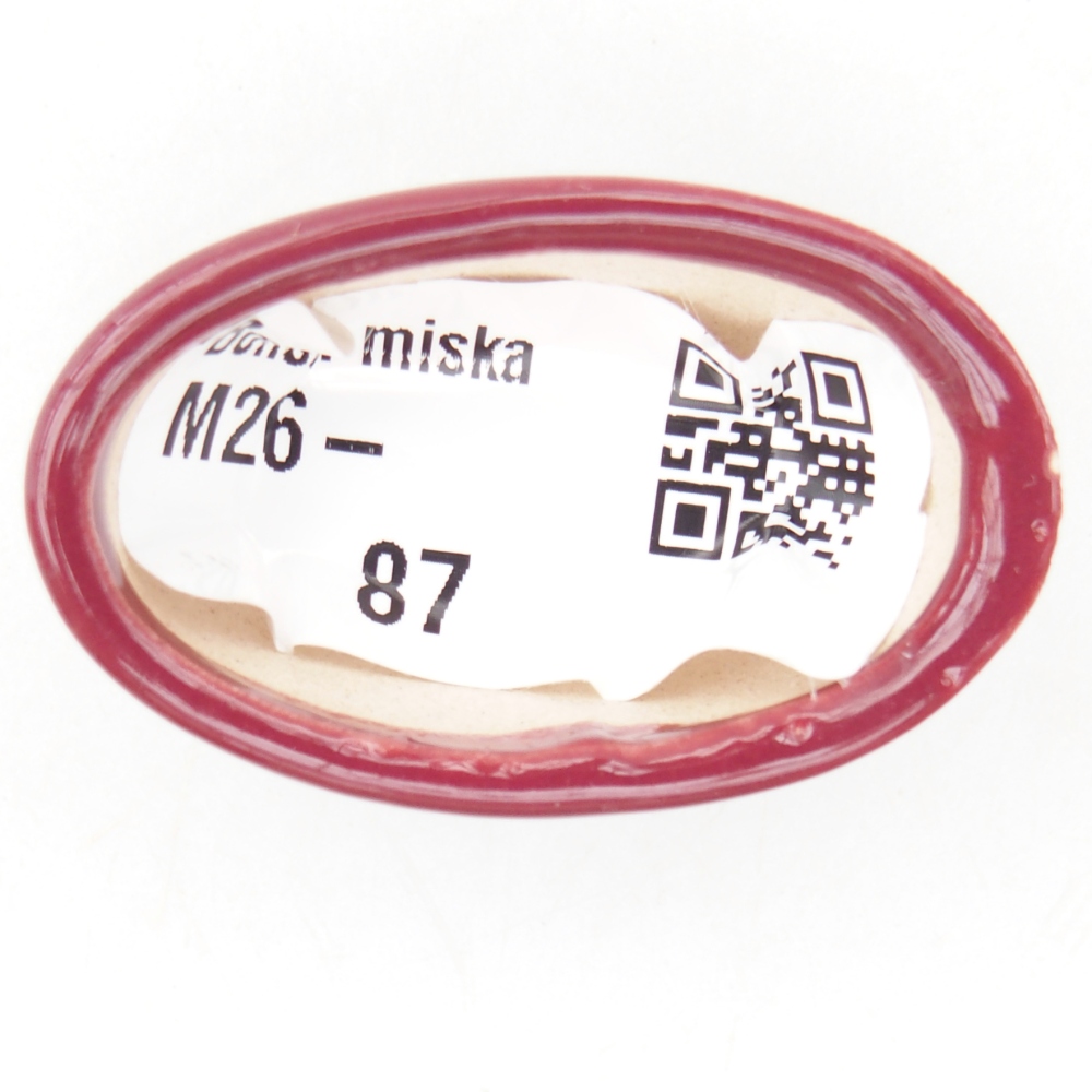 Cuenco mini bonsái 4 x 2,5 x 2 cm, burdeos