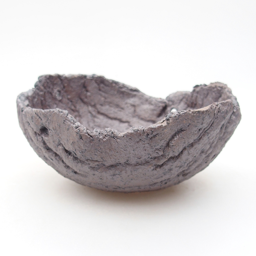 Cáscara de cerámica 14 x 13 x 13 cm , color metálico