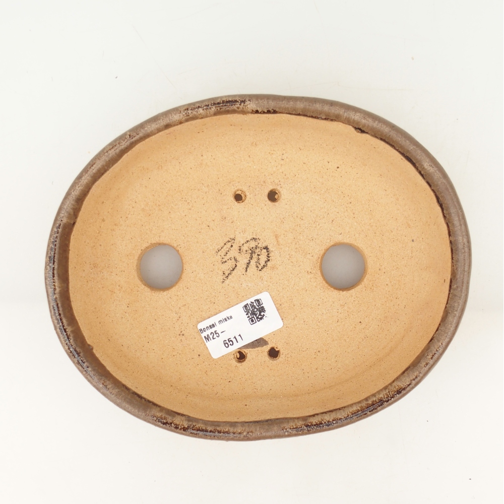 Cuenco bonsái 19,5 x 16 x 6 cm , color marrón