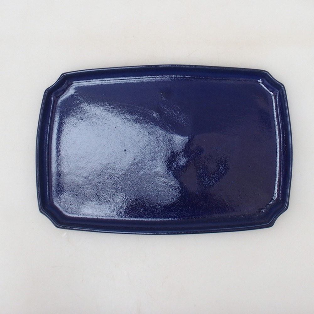 Cuenco bonsái + platillo H07 - 30 x 20,5 x 8 cm - azul