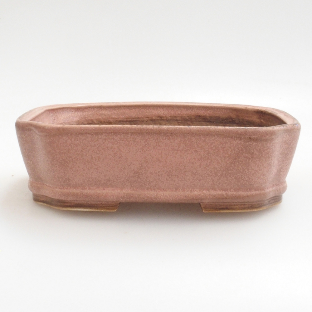 Cuenco bonsái de cerámica 10 x 8,5 x 4 cm, marrón