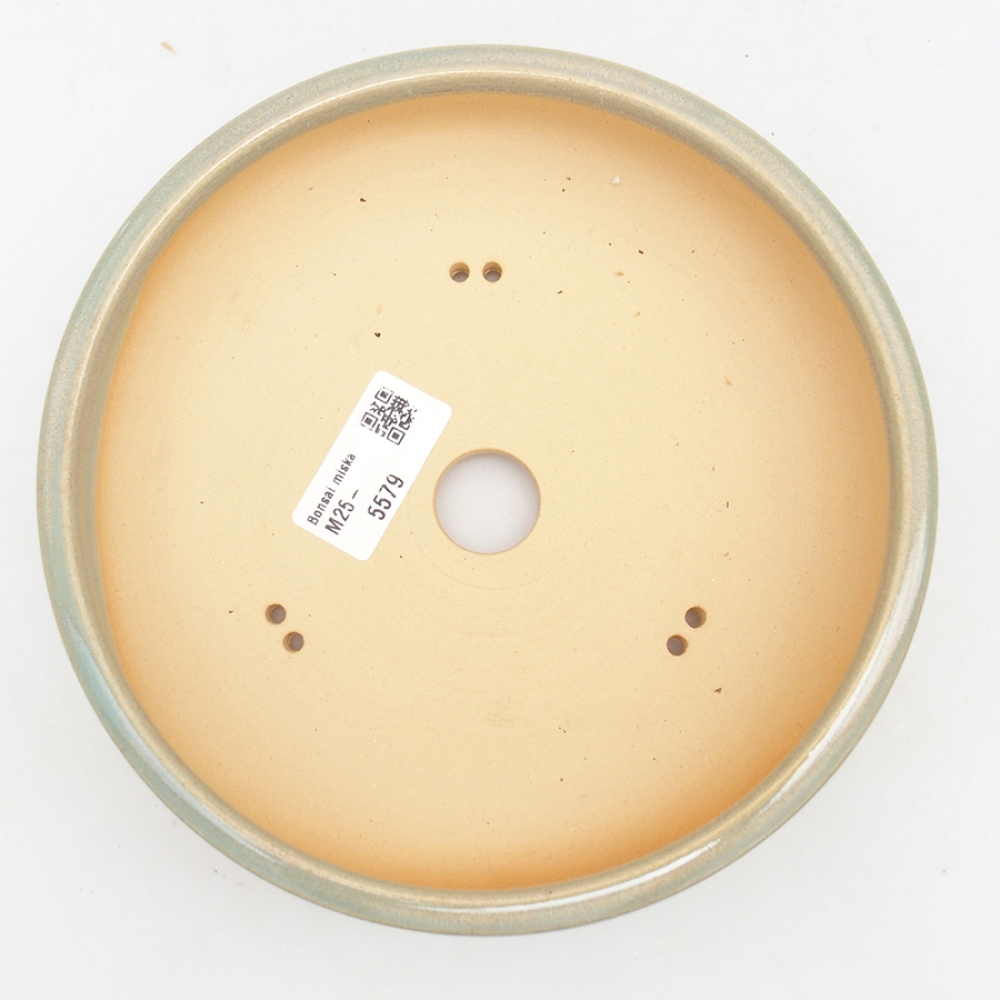 Cuenco bonsái de cerámica 18 x 18 x 5,5 cm, verde