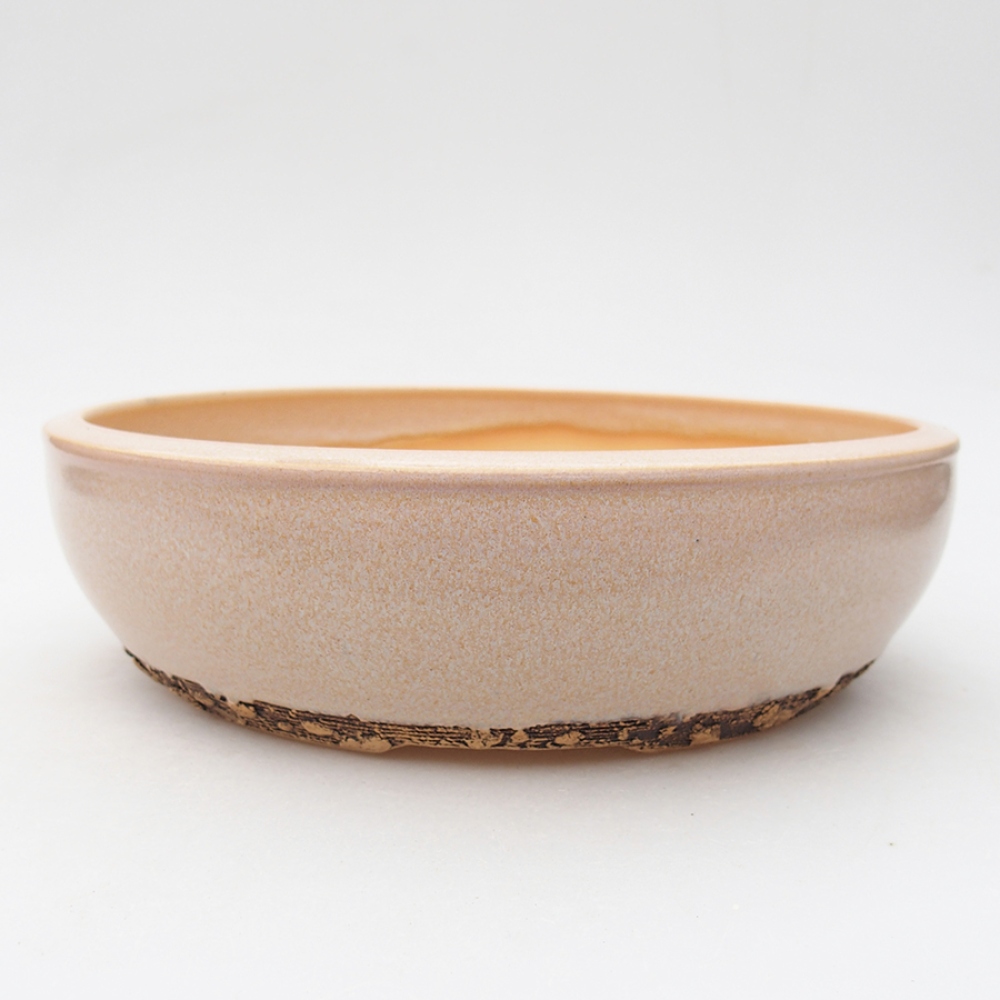 Cuenco bonsái de cerámica 22 x 22 x 6 cm, rosa