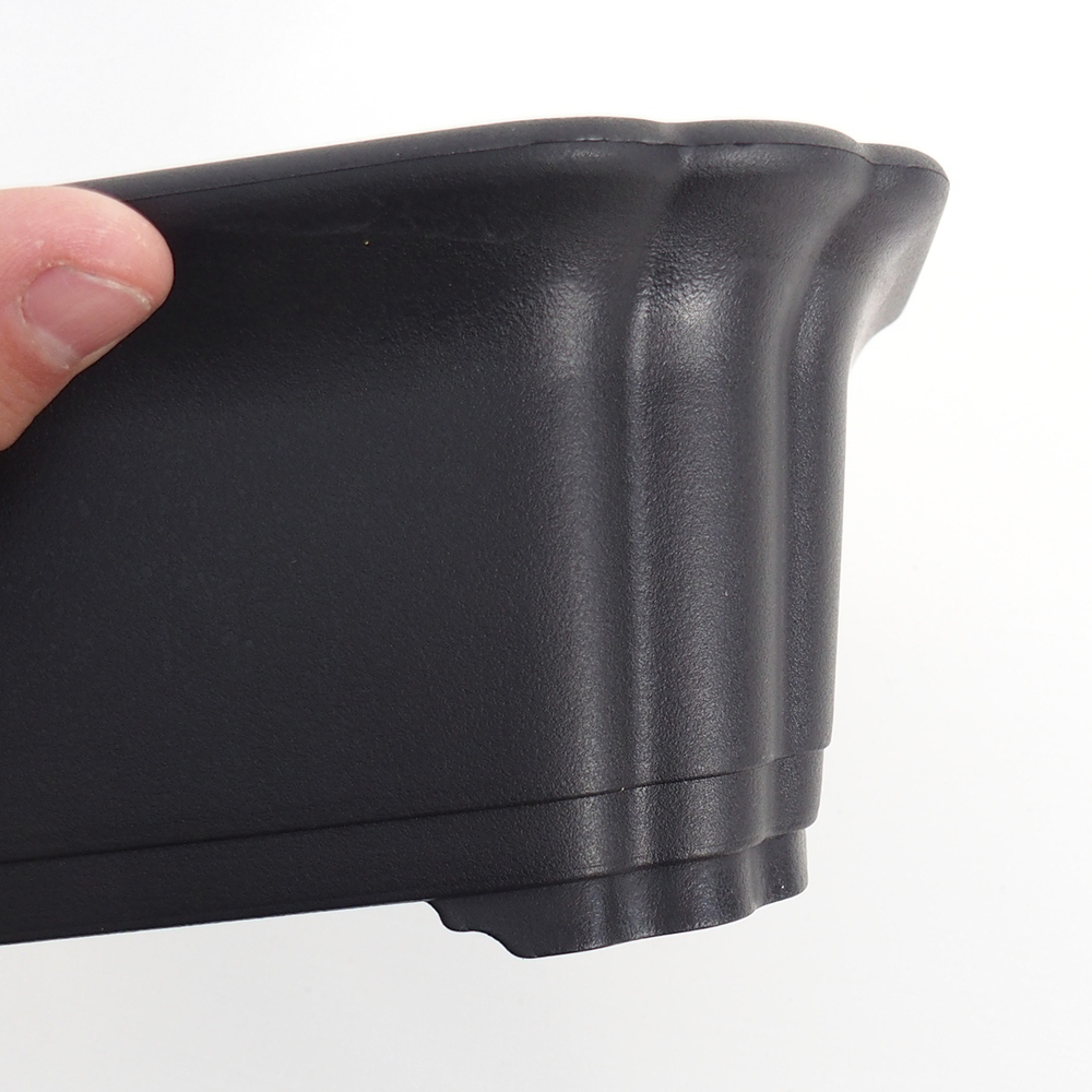 Bol de plástico MP-17 - 24 x 18,5 x 8,5 cm negro