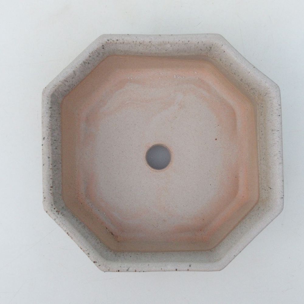 Cuenco para bonsái H13 - 12,5 x 12,5 x 4,5 cm - beige