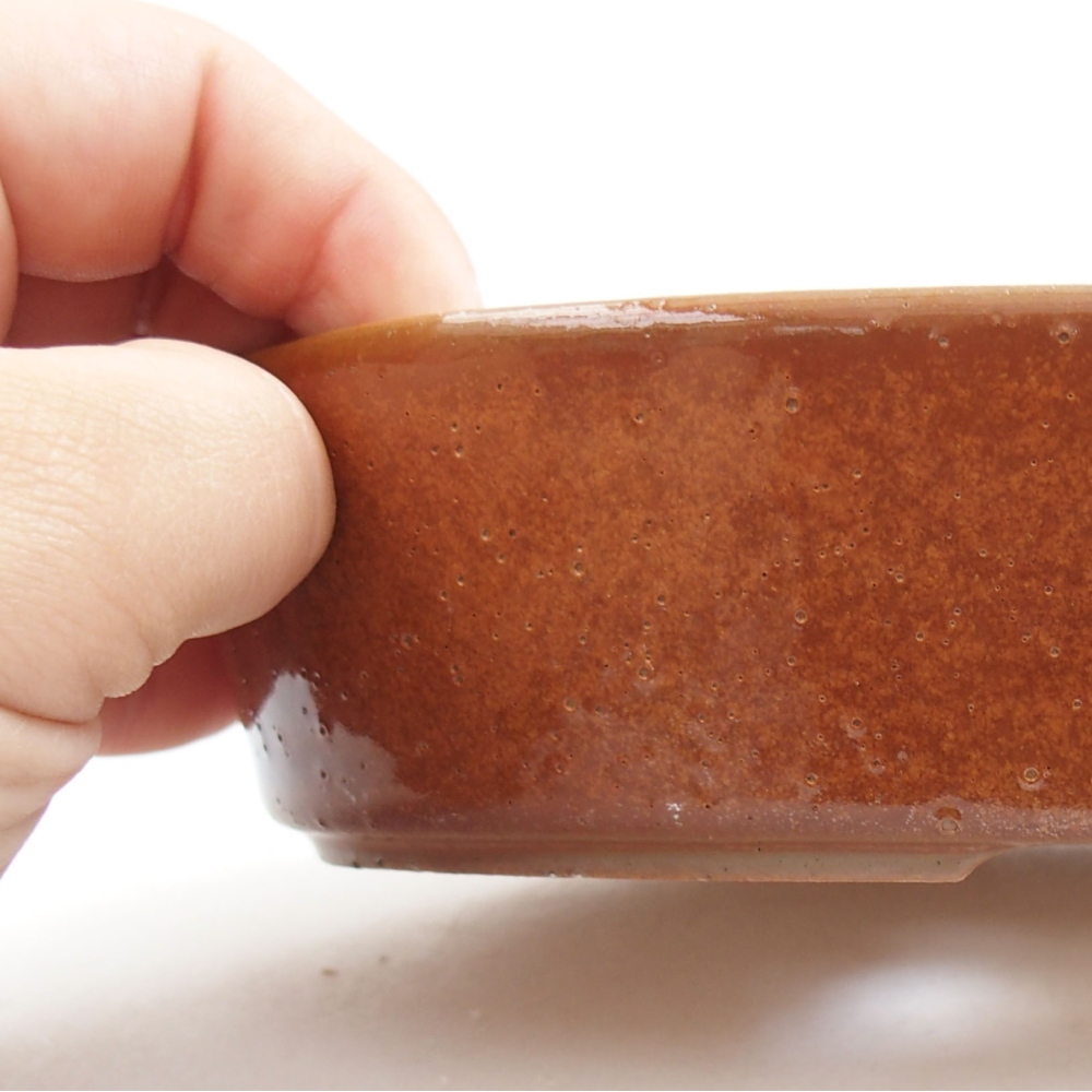 Cuenco bonsái de cerámica 22 x 17 x 5 cm, verde