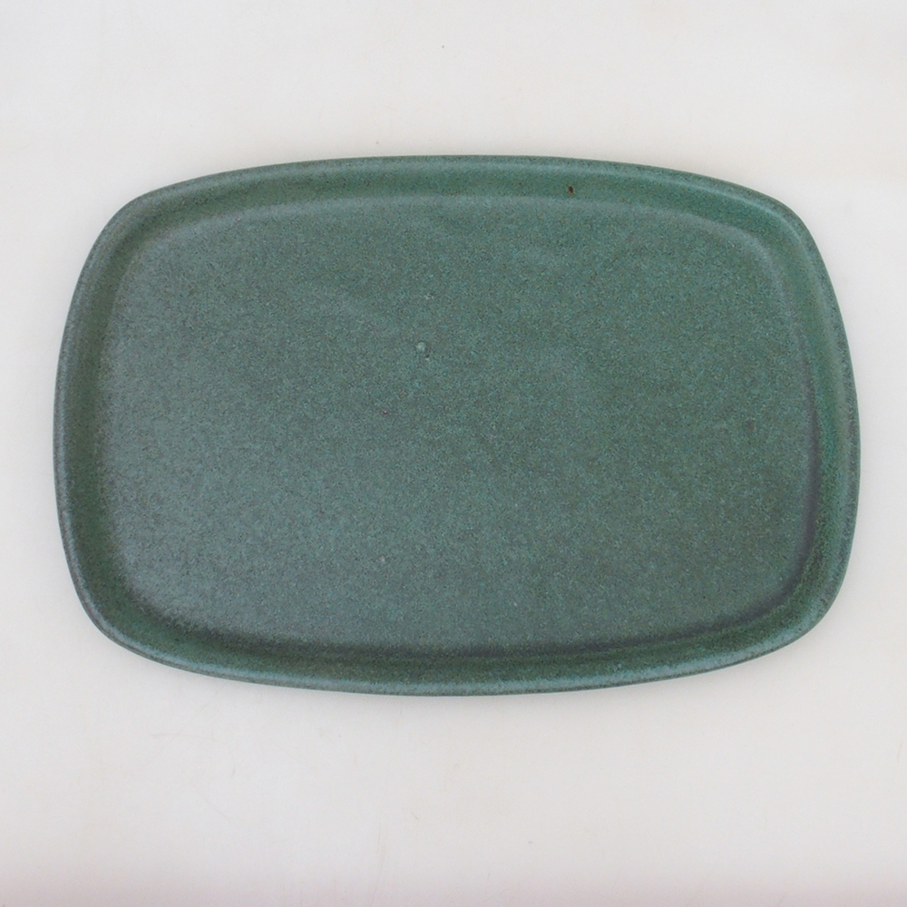 Cuenco bonsái + platillo H10 - 37 x 28 x 9 cm - verde