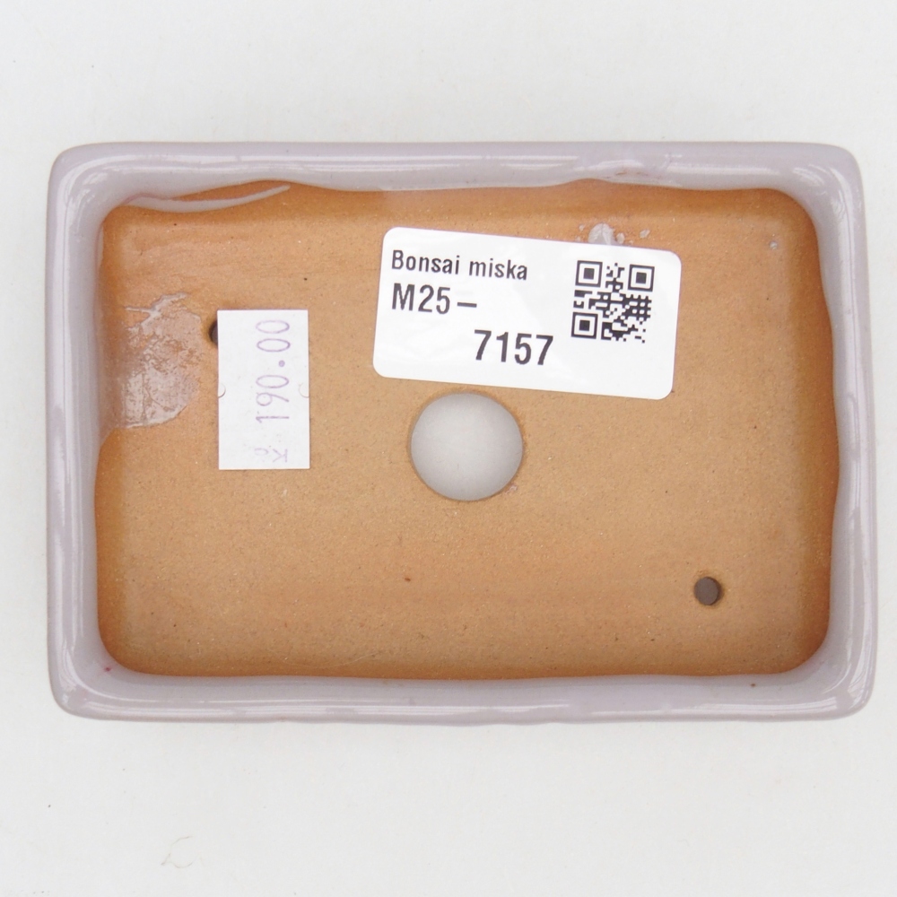 Cuenco bonsái de cerámica 10,5 x 7 x 2 cm, rosa