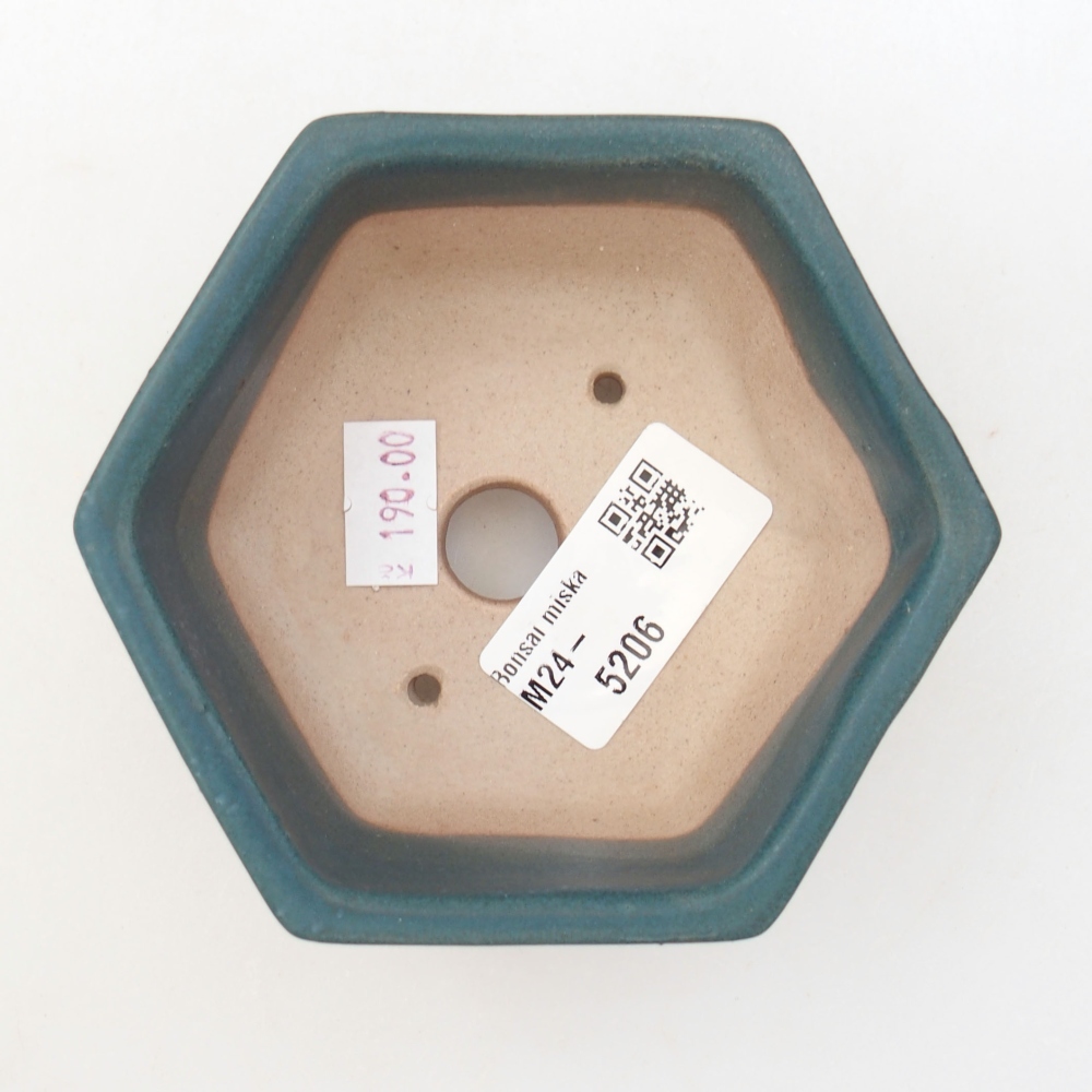 Cuenco bonsái de cerámica 10 x 9 x 5 cm, color azul