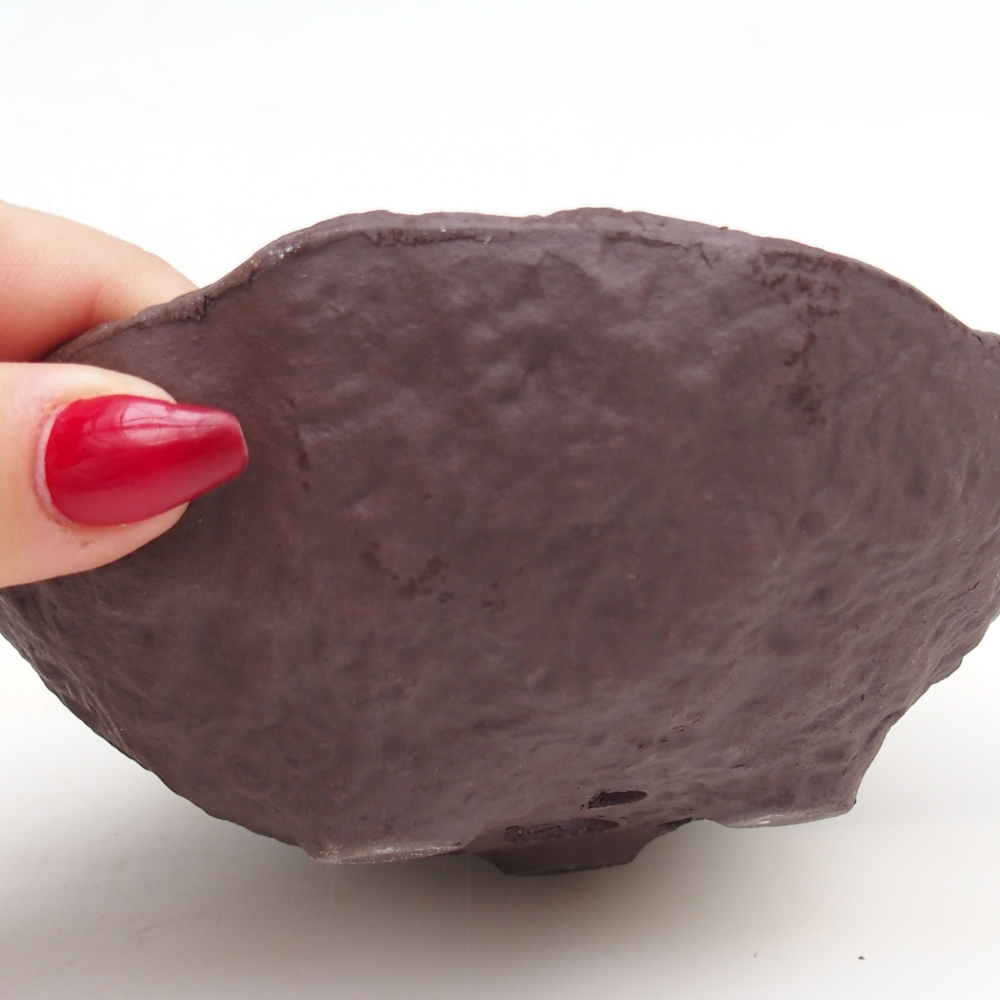 Concha de cerámica 13 x 13 x 5,5 cm , color marrón