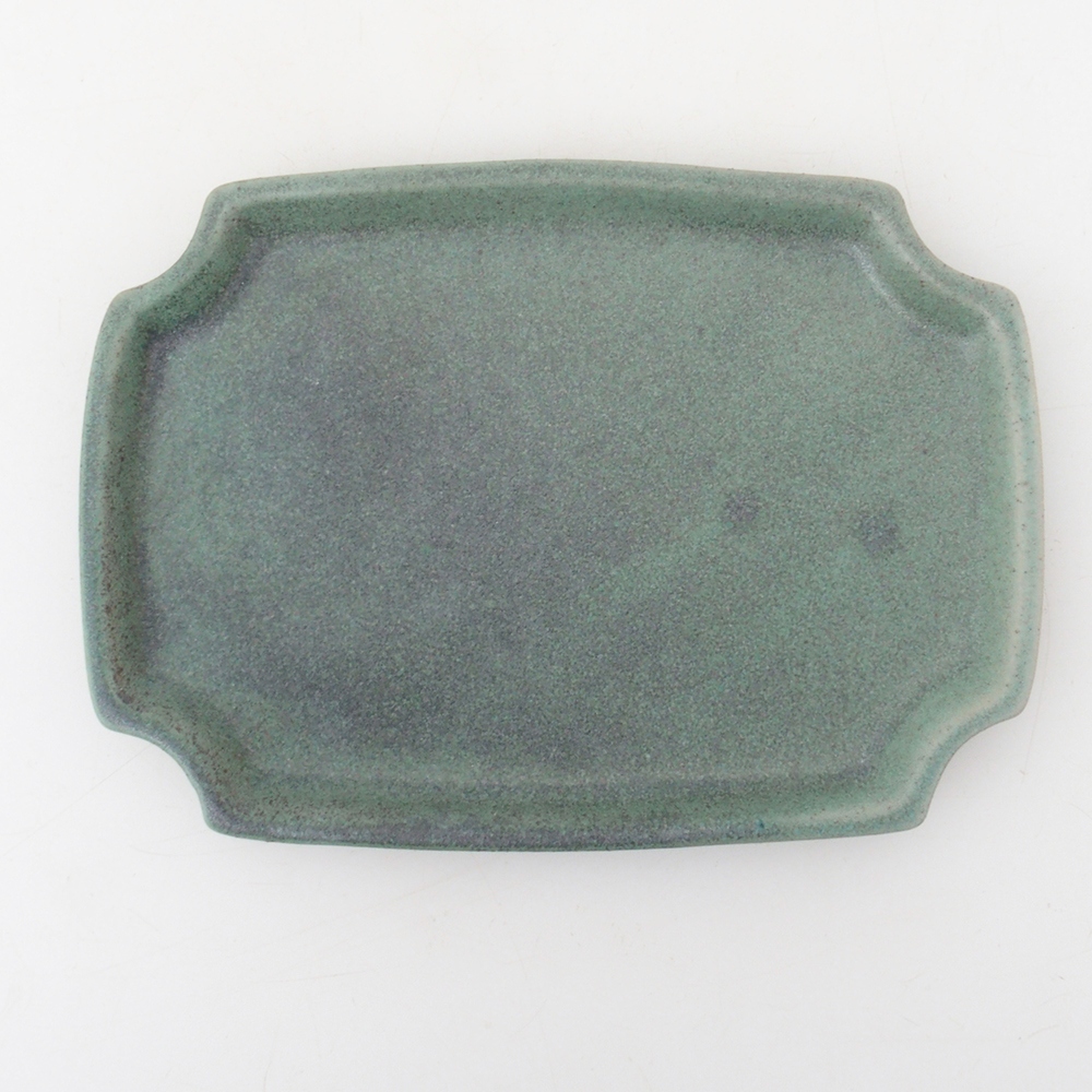 Cuenco bonsái + platillo H17 - 15 x 10 x 4 cm - verde