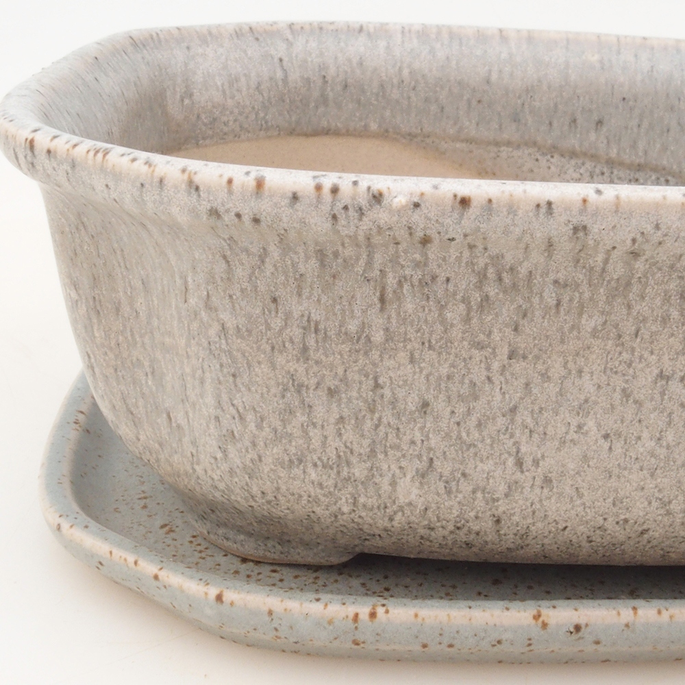 Bonsai cuenco + platillo H32 - beige