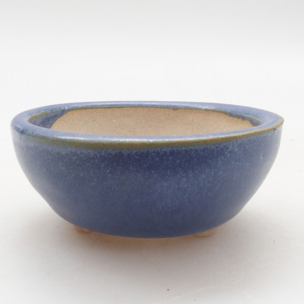 Cuenco mini bonsái 6 x 6 x 2,5 cm, color azul