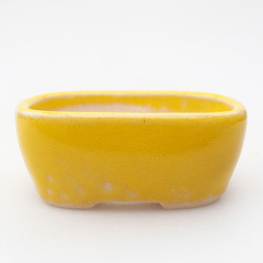 Cuenco mini bonsái 6 x 5 x 2,5 cm, amarillo