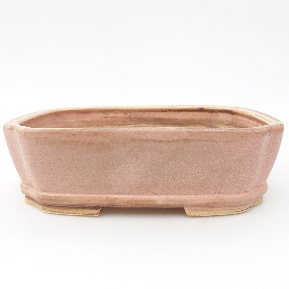 Cuenco bonsái de cerámica 17 x 14,5 x 5 cm, rosa