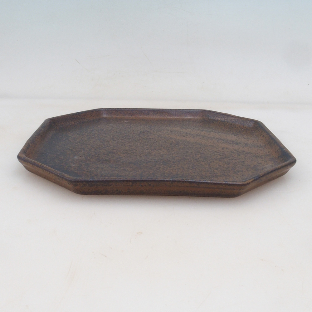 Cuenco de cerámica H14 - 18 x 18 x 1 cm - marrón