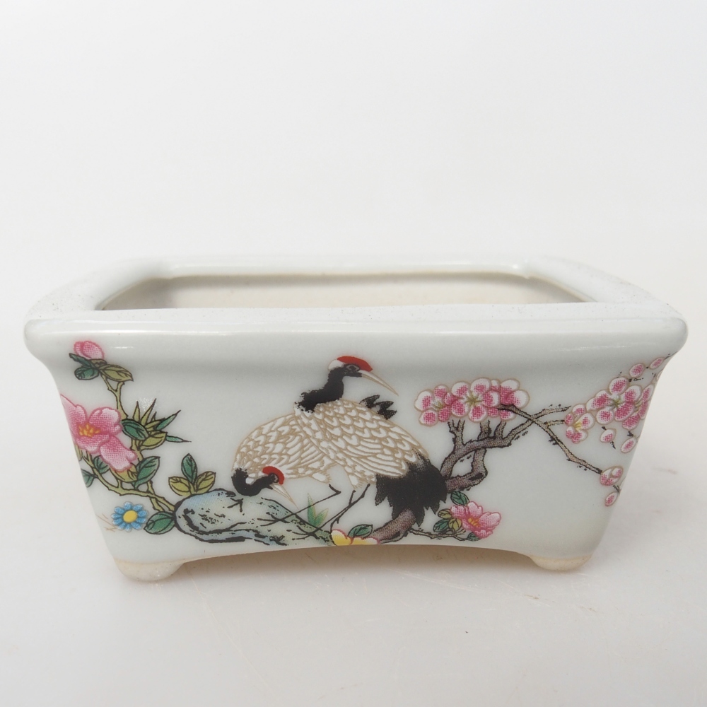 Cuenco mini bonsái 8 x 6,5 x 3,5 cm, blanco