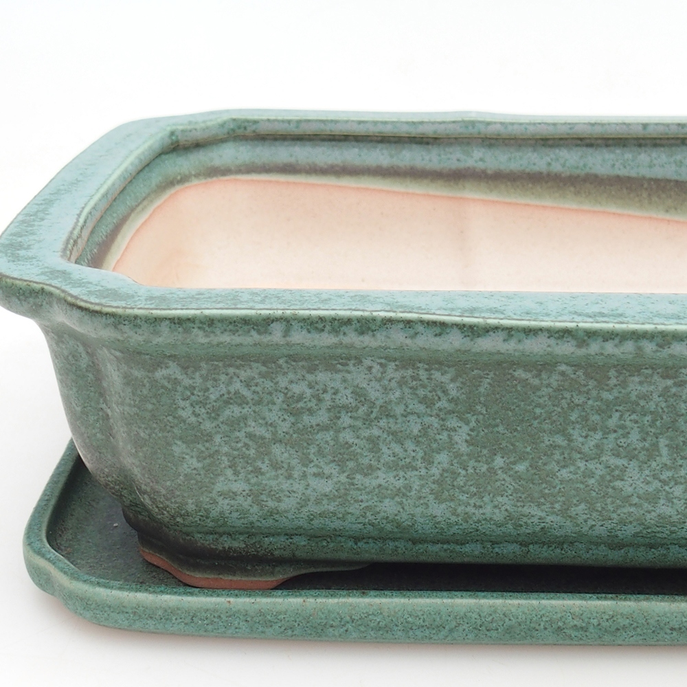 Cuenco bonsái + platillo H07 - 30 x 20,5 x 8 cm.