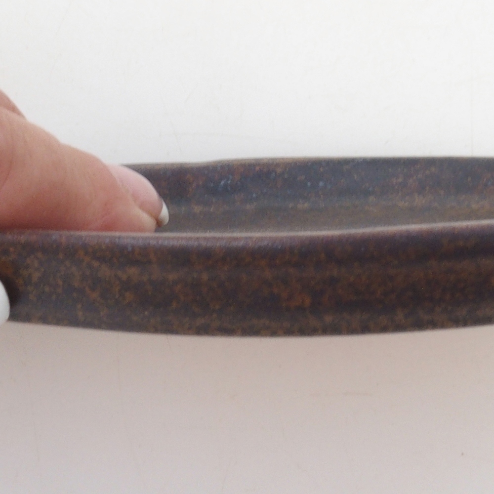 Cuenco de cerámica H05 -11 x 8,5 x 1 cm - marrón