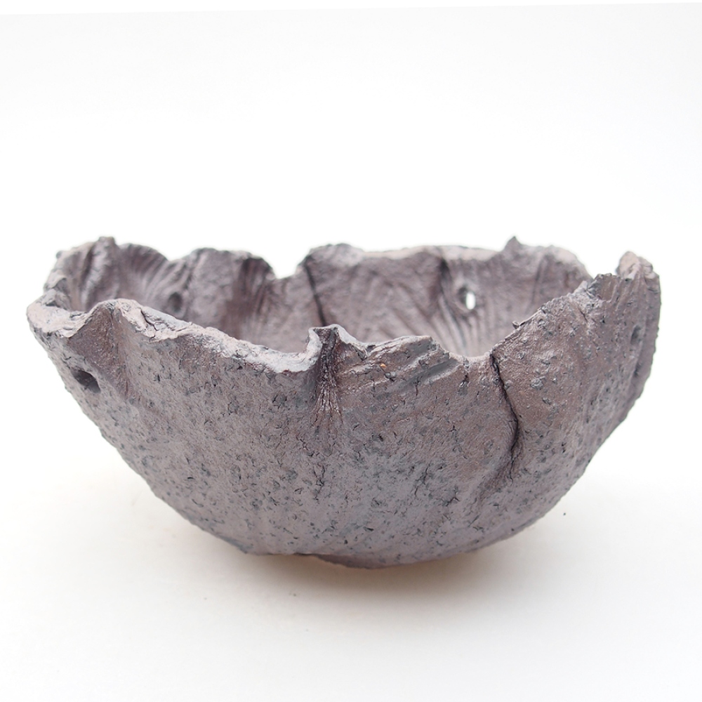 Concha de cerámica 13,5 x 13 x 7 cm , color metalizado